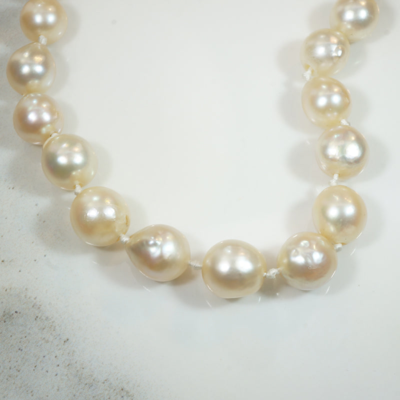 Creamy Semi-Baroque Pearls c.1930