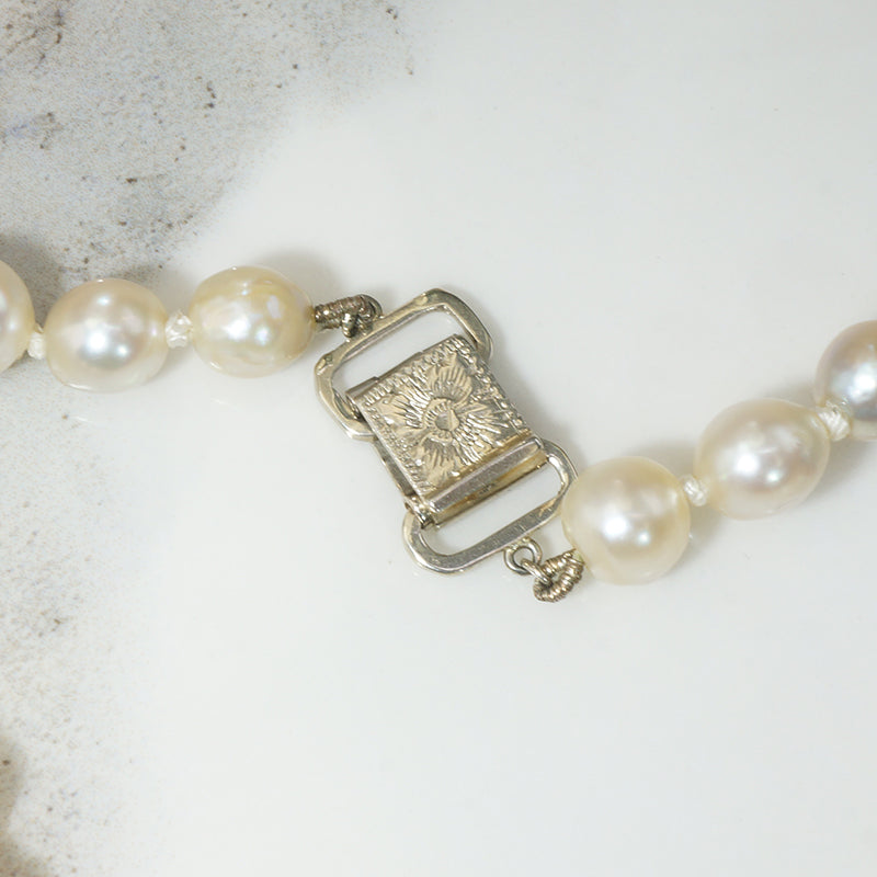Creamy Semi-Baroque Pearls c.1930