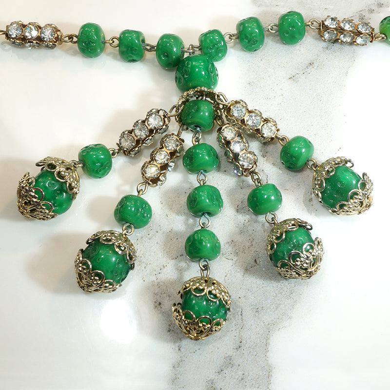 The Fascinating Vamp's Arsenic Green Beaded Sautoir