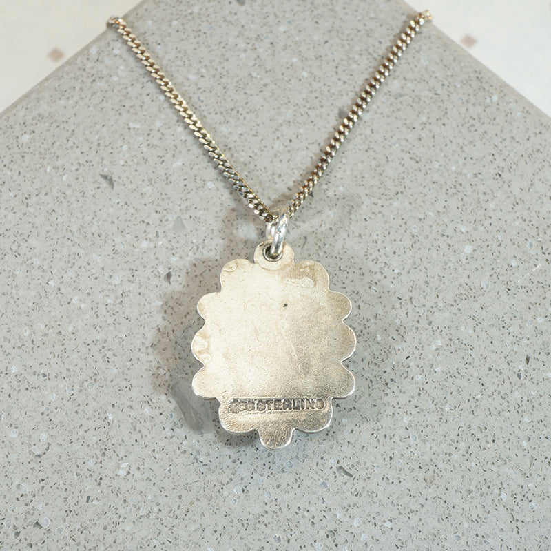 Turquoise Nugget in Sterling Overlay Pendant