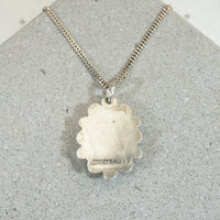 Turquoise Nugget in Sterling Overlay Pendant