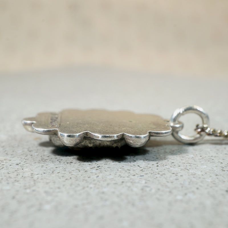 Turquoise Nugget in Sterling Overlay Pendant