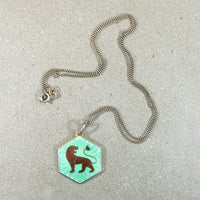 Leo Lion Guilloché Enamel Pendant by David Andersen