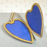 Oversized Gold Filled Engraved Heart Locket