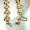 Glamorous Gold Tone & Rhinestone Costume Choker