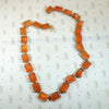 Chinese Carnelian Rivière Silver Gilt Necklace