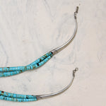 Double-Strand Turquoise Heishi Beads with Jacla