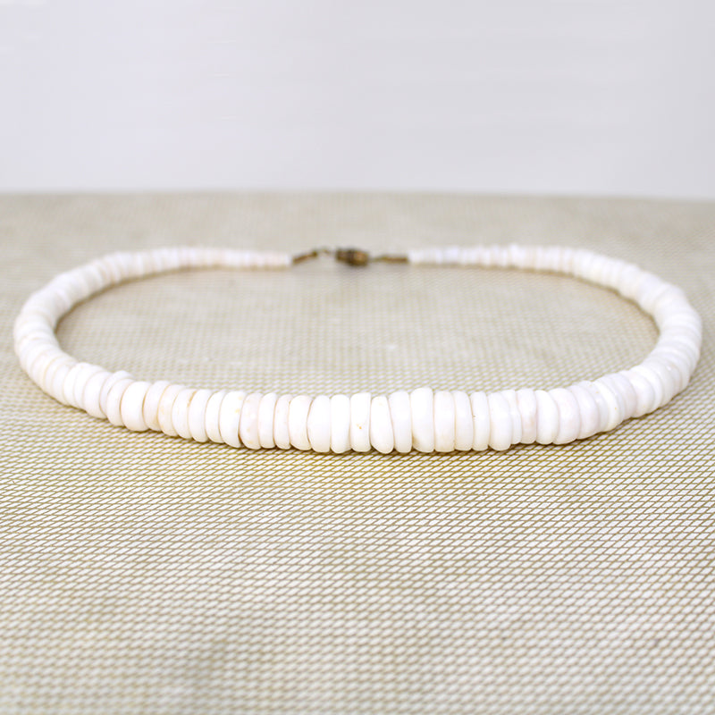 Surfer Vibes Graduated Heishi Bead Necklace