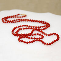 Coral bead necklace