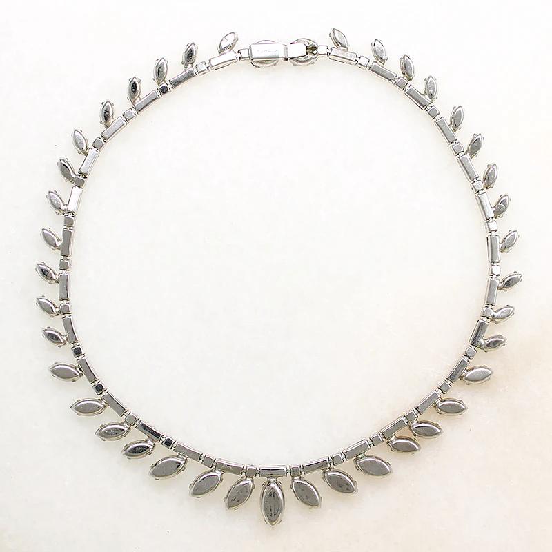 Mid Century Rhinestone Choker Signed Kramer