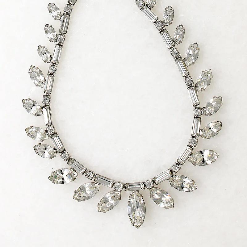 Mid Century Rhinestone Choker Signed Kramer