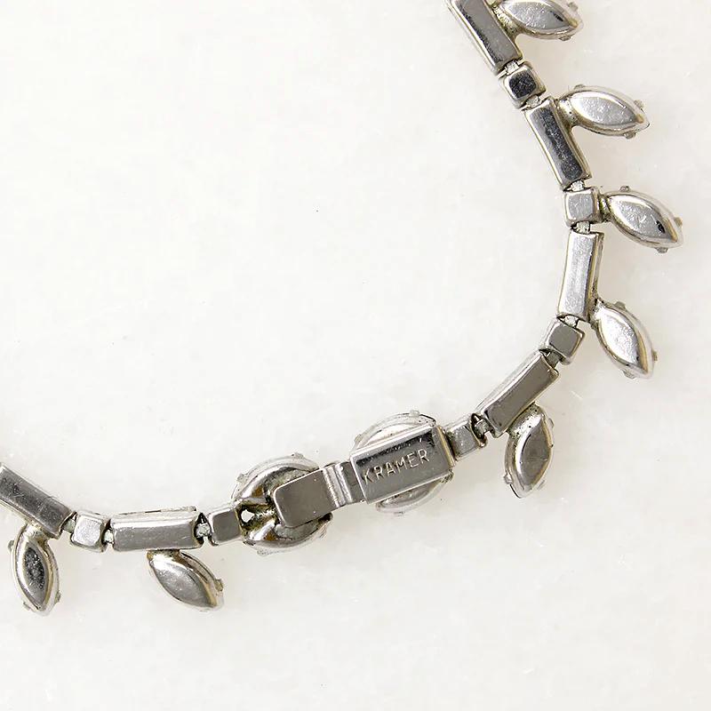 Mid Century Rhinestone Choker Signed Kramer