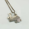 Silly Rabbit Silhouette Pendant in Mexican Sterling