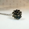 Realistic Sterling Silver Pinecone Charm Necklace