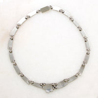 Pre-Columbian Motif Choker in Sterling & Malachite