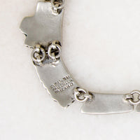 Pre-Columbian Motif Choker in Sterling & Malachite