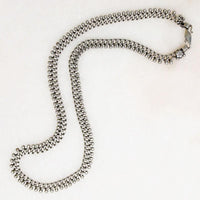 Sinuous Sterling Silver Ball & Chain Necklace