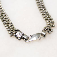 Sinuous Sterling Silver Ball & Chain Necklace