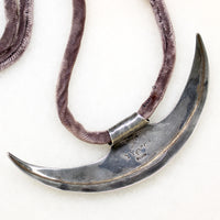 Modernist Silver Blade Necklace by Antonio Pineda 