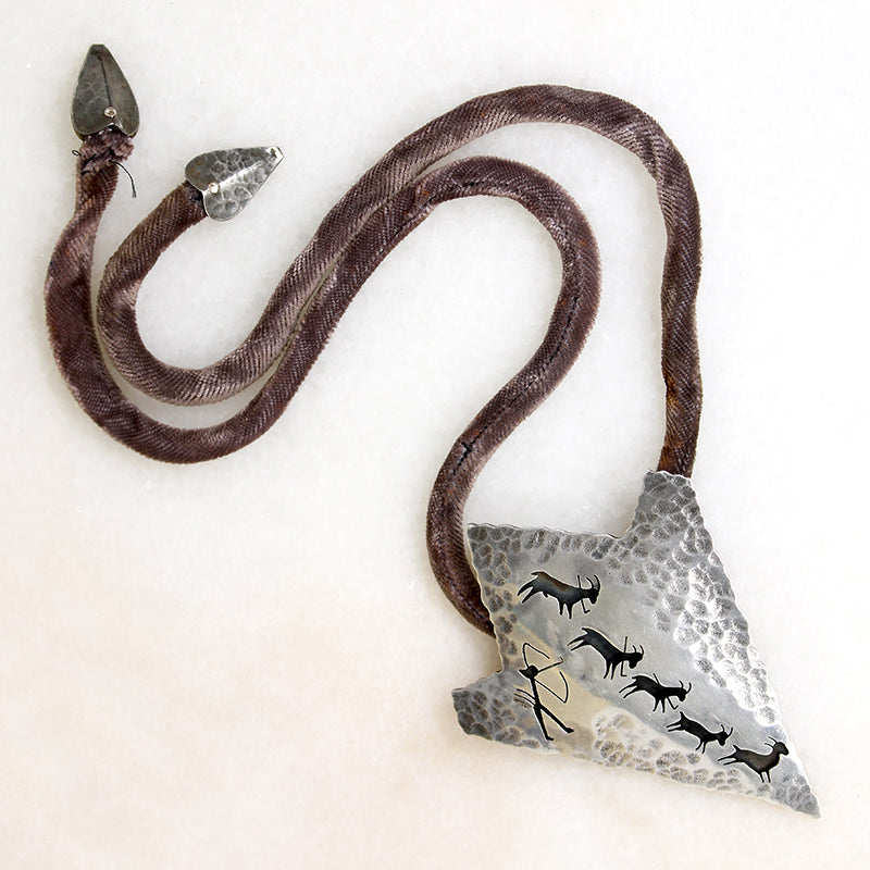 Silver Arrowhead Necklace by Antonio Pineda