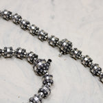 Mexican Modernist Sterling Cannetille Bead Lariat Necklace