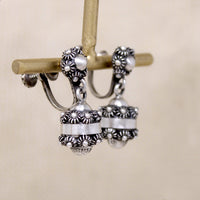 Mexican Modernist Sterling Cannetille Bead Lariat Necklace