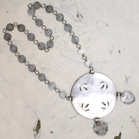 Monumental Turkmen Fire Gilded Silver Necklace 
