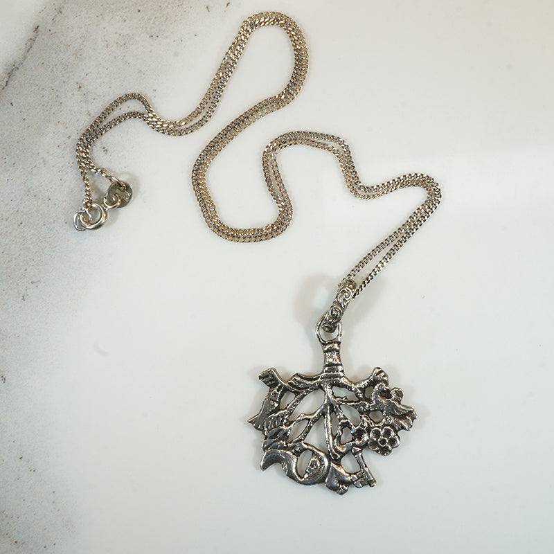 Talismanic Italian Milagro Pendant in 800 SilverTalismanic Italian Milagro Pendant in 800 Silver