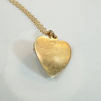 Hearts & Flowers Gold Ruby & Pearl Pendant