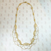 19th Century French 18k Gold Filigree & Pearl Swag Choker