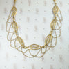 19th Century French 18k Gold Filigree & Pearl Swag Choker