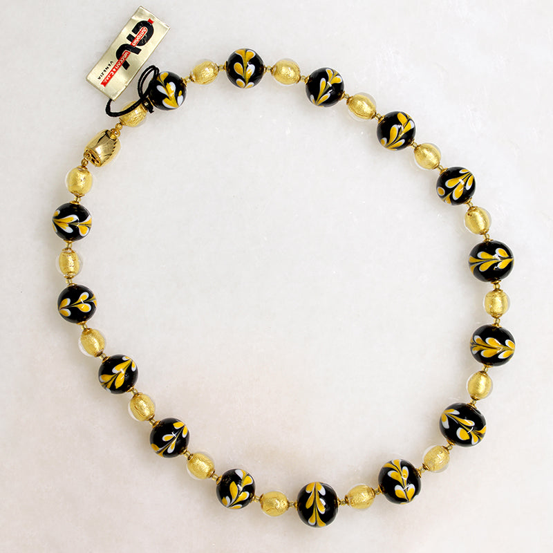 New with Tag Blue & Gold Murano Beads from Vaccari