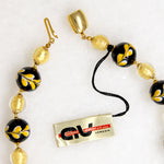 New with Tag Blue & Gold Murano Beads from Vaccari