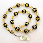 New with Tag Blue & Gold Murano Beads from Vaccari