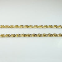 Handsome 20" 14k Gold Faceted Rope Chain