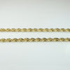 Handsome 20" 14k Gold Faceted Rope Chain