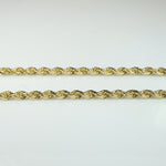 Handsome 20" 14k Gold Faceted Rope Chain