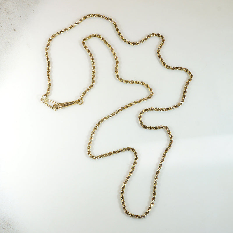 Mellow 14k Gold 16.5" Rope Chain