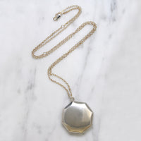 Delightful Edwardian Sterling Silver Octagon Locket