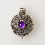 Sterling & Amethyst Locket in the Balinese Style