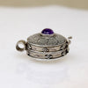 Sterling & Amethyst Locket in the Balinese Style