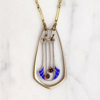 Jugendstil Garnet & Enamel Necklace