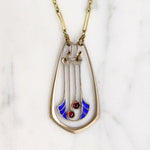 Jugendstil Garnet & Enamel Necklace