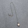 Pretty Cultured Pearl Pendant on Sterling Silver Necklace