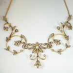 Gold & Pearl Edwardian Garland Necklace