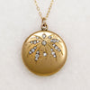 Exhilarating Fireworks Art Nouveau Locket