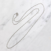 Vintage Platinum Paperclip Chain