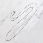 Vintage Platinum Paperclip Chain