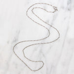 Vintage Platinum Paperclip Chain