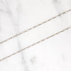 Vintage Platinum Paperclip Chain